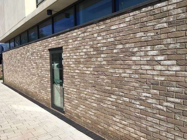 Professional brickwork wall