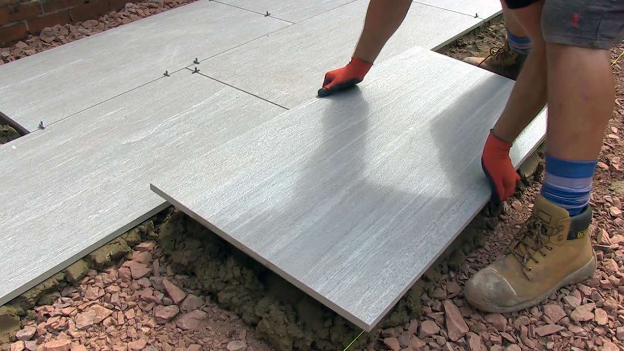 Installation steps for patio