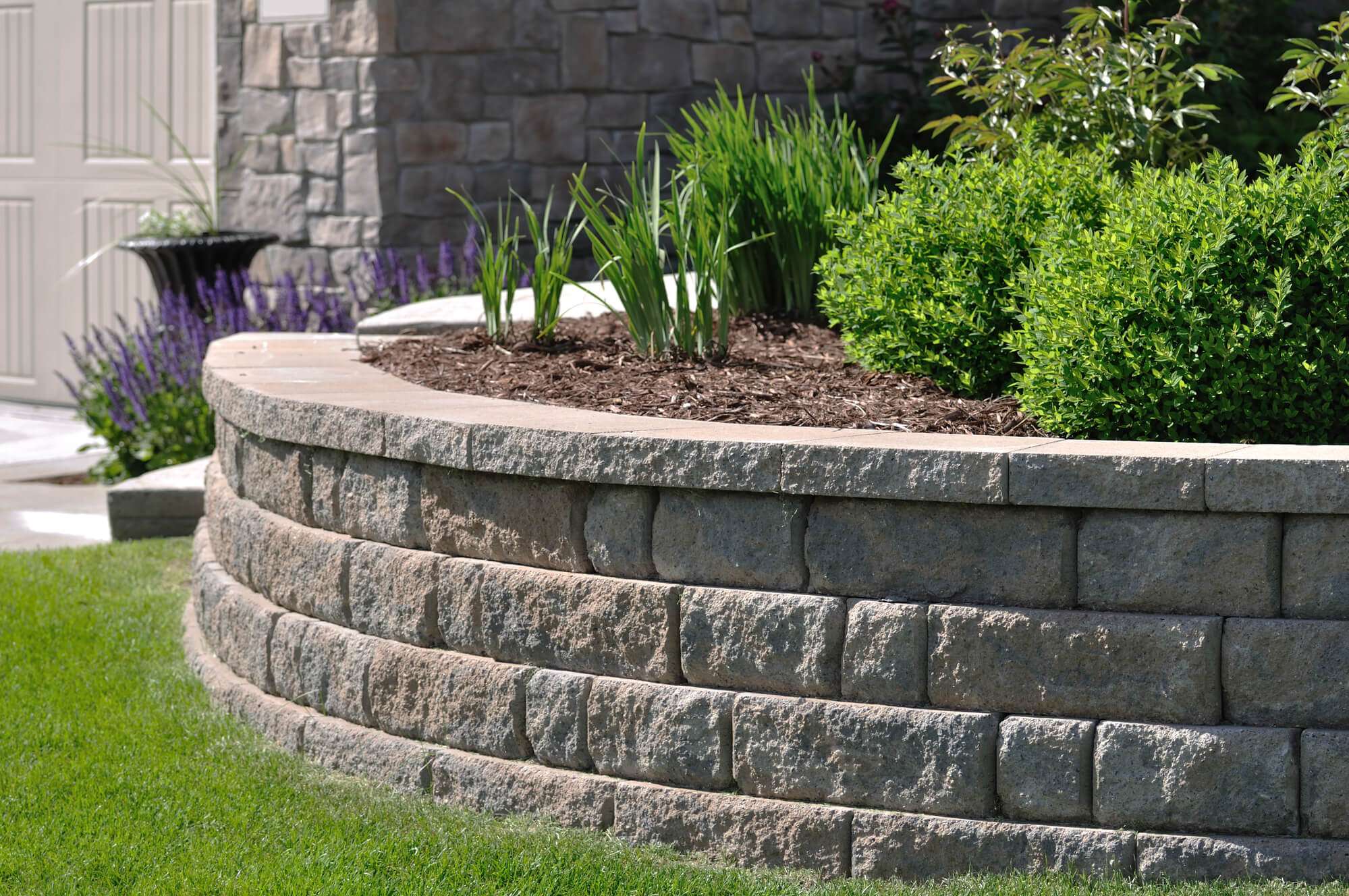 Professional retaining wall and structural work